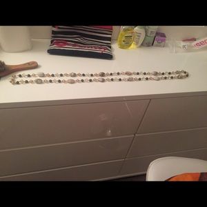 Long multicolored beaded necklace